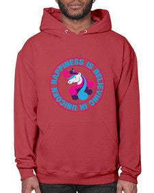 happiness is believing in unicorn 149# - unicorn- Hoodie