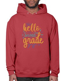 hello second grade 321# - second grade- Hoodie