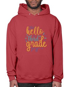 hello third grade 340# - third grade- Hoodie