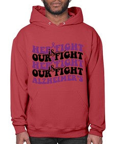 her fight is our fight alzheimer s 156# - alzheimers- Hoodie
