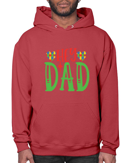hey dad Style 14# - autism- Hoodie
