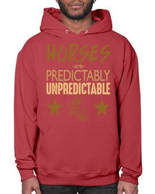 horses are unpredictable - horse- Hoodie