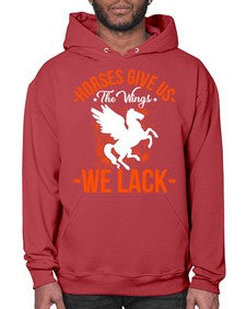horses give us the wings we lack Style 4# - horse- Hoodie