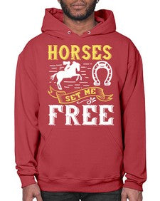 horses set me free Style 39# - horse- Hoodie