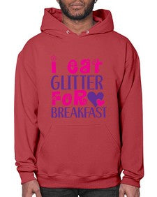 i eat glitter for breakfast 177# - unicorn- Hoodie