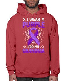 i wear purple for grandma 171# - alzheimers- Hoodie