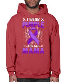 i wear purple for mama 173# - alzheimers- Hoodie