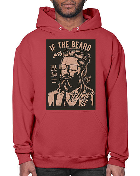 if the beard fits wear it cs 151# - bears - animals- Hoodie