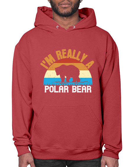 im really a polar bear 149# - bears - animals- Hoodie