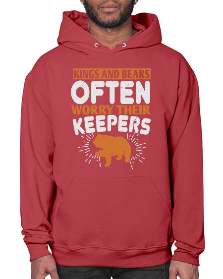 kings and bears often worry their keepers 165# - bears - animals- Hoodie