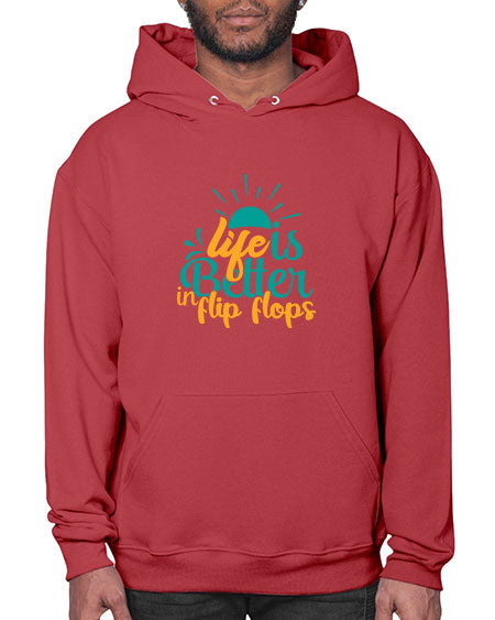 life is better in flip flops Style 90# - summer- Hoodie