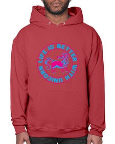 life is better with unicorn 251# - unicorn- Hoodie
