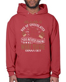 life is like a box of chocolates you never know what youre gonna get 315# - chocolate- Hoodie