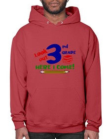 look out third grade 510# - third grade- Hoodie