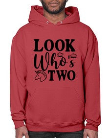 look whos two 267# - unicorn- Hoodie