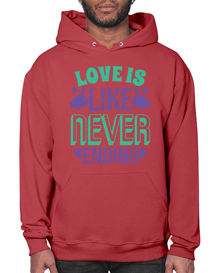 love is like never ending 32# - pi- Hoodie