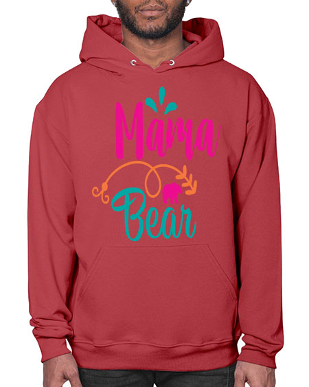 mama bear 183# - bears - animals- Hoodie
