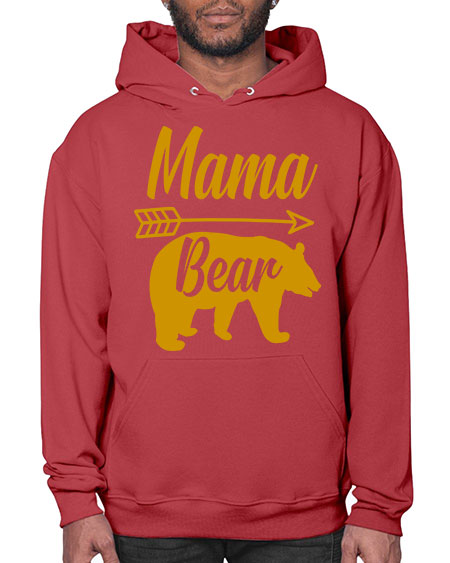 mama bear 185# - bears - animals- Hoodie