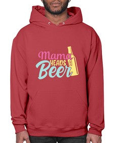 mama heads a beer 324# - beer- Hoodie