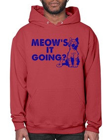 meows its going - cats- Hoodie