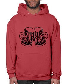 mom needs a beer 1393# - beer- Hoodie