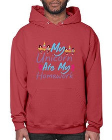 my unicorn ate my homework 318# - unicorn- Hoodie