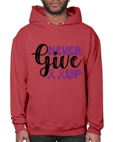 never give up 198# - alzheimers- Hoodie