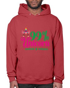 ninety nine percent unicorn 325# - unicorn- Hoodie