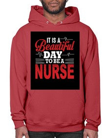 nurse with backround 1225# - nurse- Hoodie