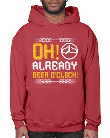 oh already beer oclock 1454# - beer- Hoodie