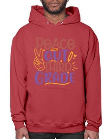 peace out third grade 645# - third grade- Hoodie