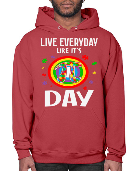pi day autism puzzle math 111# - autism- Hoodie