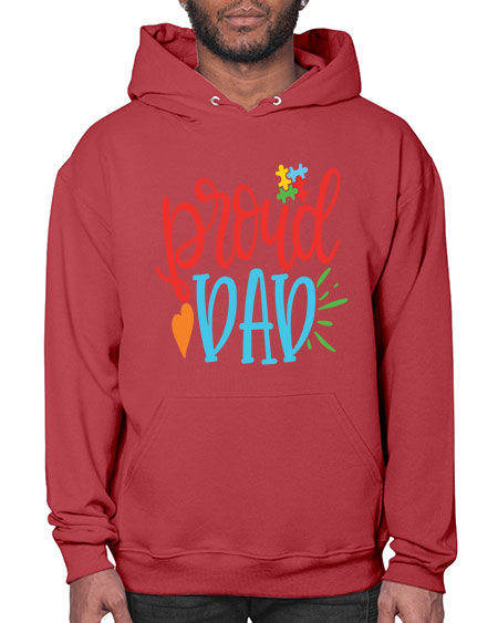 proud dad Style 36# - autism- Hoodie
