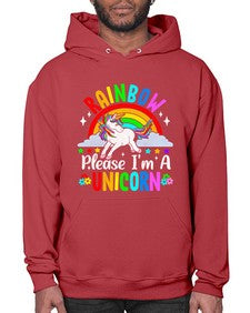 rainbow please im a unicorn 364# - unicorn- Hoodie