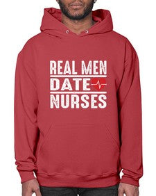 real men date nurses 1348# - nurse- Hoodie
