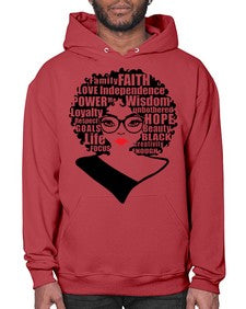 she is unique 16# - black girls or women- Hoodie