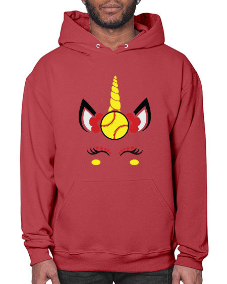 softball unicorn 399# - softball- Hoodie