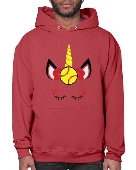 softball unicorn 400# - softball- Hoodie