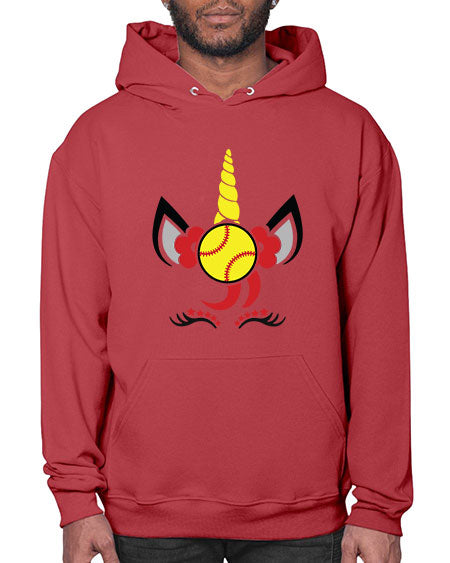 softball unicorn 401# - softball- Hoodie