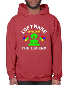 software developer the legend 16# - computer- Hoodie