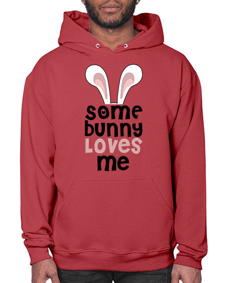 some bunny loves me - rabbit- Hoodie