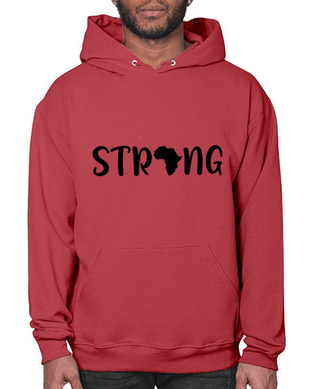 strong africa svg 24# - black words and phrases- Hoodie