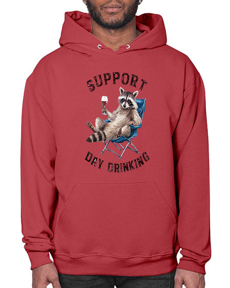 support day drinking 67# - raccoon- Hoodie