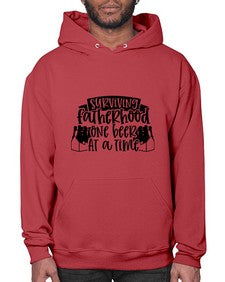surviving fatherhood one beer at a time 1594# - beer- Hoodie