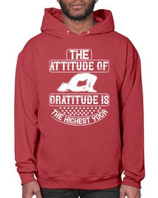 the attitude of gratitude is the highest yoga  544# - yoga- Hoodie