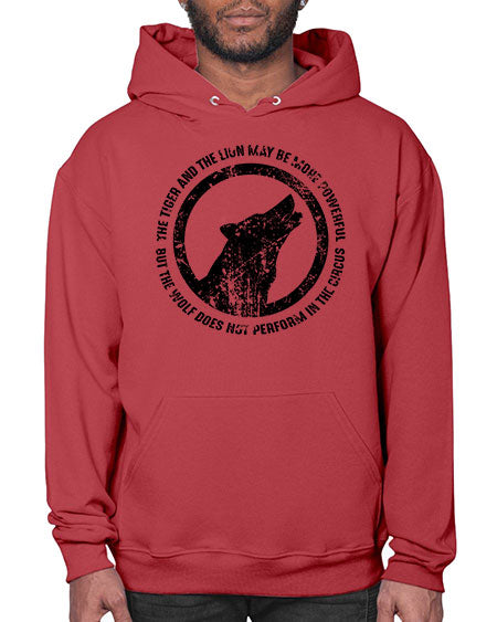 the tiger and the lion may be more powerful - wolf- Hoodie