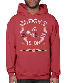 the way to haeven is on horseback Style 19# - horse- Hoodie