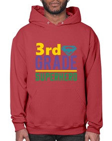 third Grade Superhero 976# - third grade- Hoodie
