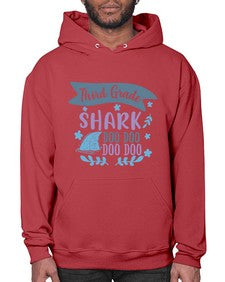third grade shark doo doo doo doo 972# - third grade- Hoodie