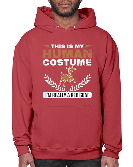 this is my human costume im really a red goat Style 1# - goat- Hoodie